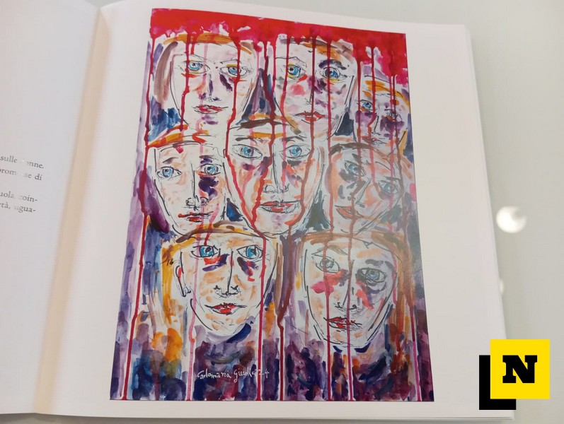 Dona un quadro alla città Lecco violenza sulle donne