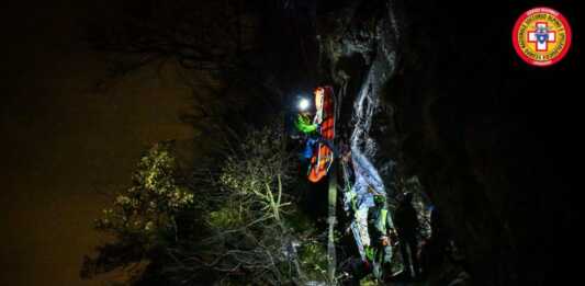 CNSAS Valsassina, esercitazione notturna per testare i soccorsi in parete CNSAS Pasturo esercitazione