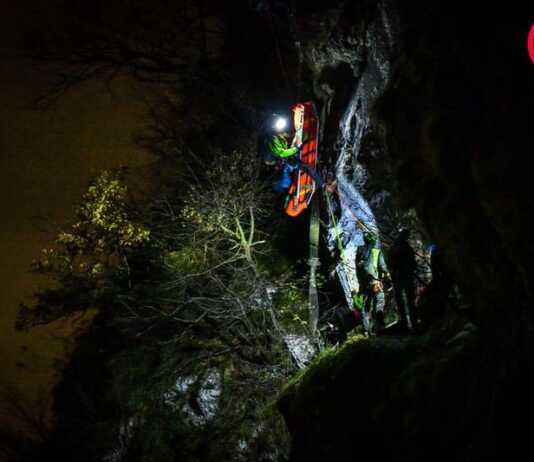 CNSAS Valsassina, esercitazione notturna per testare i soccorsi in parete CNSAS Pasturo esercitazione