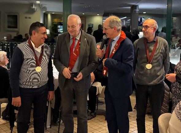 Da sinistra: Aldo Beggar. Massimo Venuti, Vincenzo Di Bella e Massimo Oldani