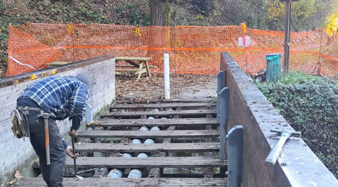 Introbio. Nuovo ponte sulla ciclabile all’altezza della cascata dello Sprizzottolo