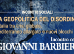 “La geopolitica del disordine”: il 21 a Osnago incontro con Giovanni Barbieri