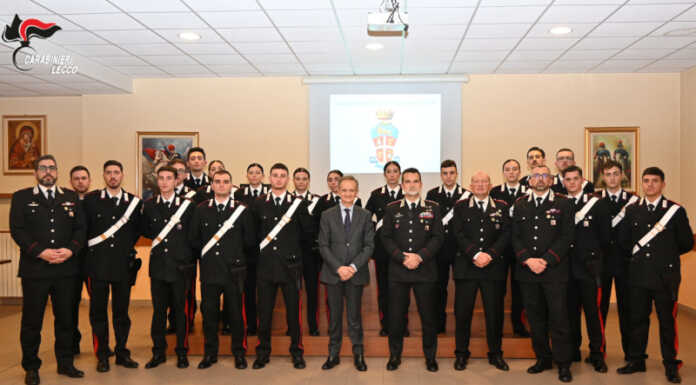 Il Prefetto di Lecco saluta i 20 nuovi Carabinieri del Comando Provinciale