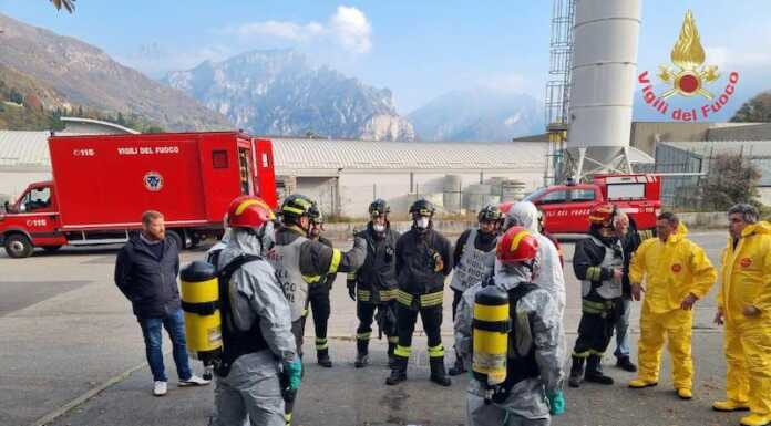 Civate, esercitazione operativa di VVF e Croce Rossa in un’azienda