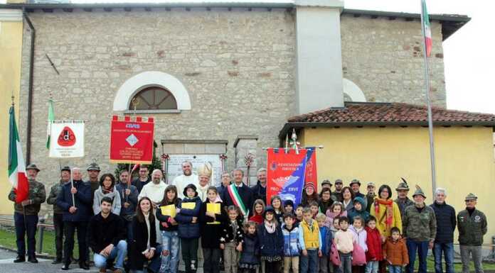 Erve celebra il 4 Novembre con il Vescovo di Bergamo monsignor Beschi