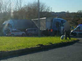 Incidente a Molteno, nei pressi dello svincolo della Statale 36