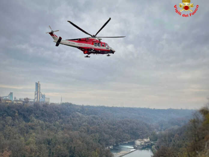 ricerche fiume adda vigili del fuoco