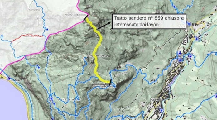 Sentiero GER chiuso per lavori: stop al transito fino al 12 dicembre