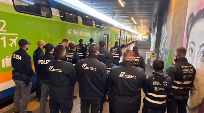 Sicurezza sui treni, operazione ‘Alto Impatto’ di Trenord e Fs Security