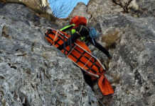 Soccorso alpino. Esercitazione sulla ferrata Gamma 2 per i tecnici della XIX Delegazione Lariana