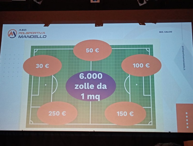 Mandello adotta una zolla rifacimento campo sportivo raccolta fondi