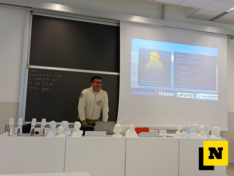 Politecnico lecco progetto arte al tatto