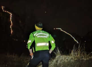 Grazie al Soccorso Alpino le fiaccole hanno illuminato la ferrata del Corno Rat
