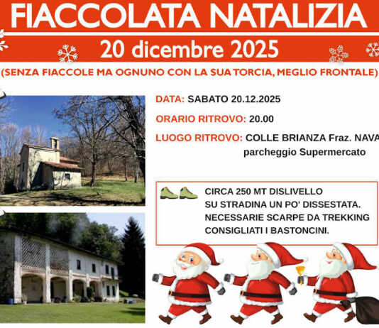 Colle Brianza: tutto pronto per la fiaccolata natalizia del 20 dicembre