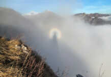 Un fantasma sul Moregallo? Fotografato lo spettro di Brocken… Spettro di Brocken al Moregallo