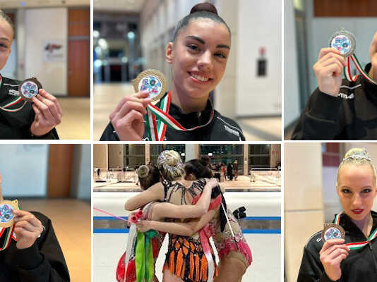 Incetta di medaglie per le ginnaste dell’asd Rhythmics Gym alle finali nazionali di Rimini