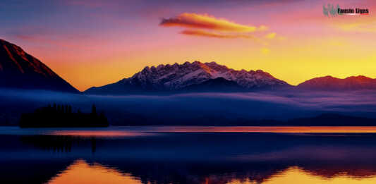 8 dicembre: l’alba sul lago di Pusiano in una foto di Fausto Ligas