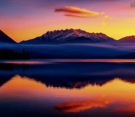 8 dicembre: l’alba sul lago di Pusiano in una foto di Fausto Ligas