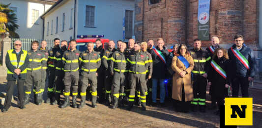 Vigili del Fuoco di Merate in festa per Santa Barbara tra messa e riconoscimenti