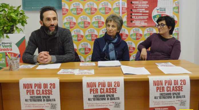 Alleanza Verdi Sinistra lancia la raccolta firme per classi meno affollate nella scuola pubblica