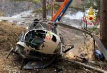 Elicottero privato precipita a Lanzada, un morto e tre feriti elicottero precipitato lanzada
