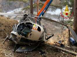 Elicottero privato precipita a Lanzada, un morto e tre feriti elicottero precipitato lanzada