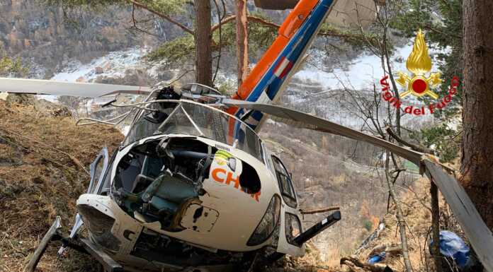 Elicottero privato precipita a Lanzada, un morto e tre feriti elicottero precipitato lanzada