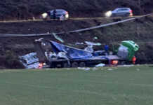 Incidente sulla Lecco-Bergamo a Cisano, camion esce di strada e finisce in una scarpata Incidente cisano lecco bergamo