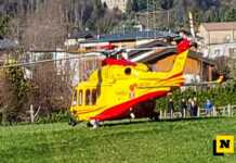 Ballabio, elisoccorso e ambulanza in azione per un infortunio in casa