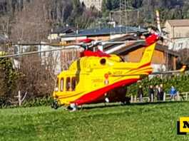 Ballabio, elisoccorso e ambulanza in azione per un infortunio in casa