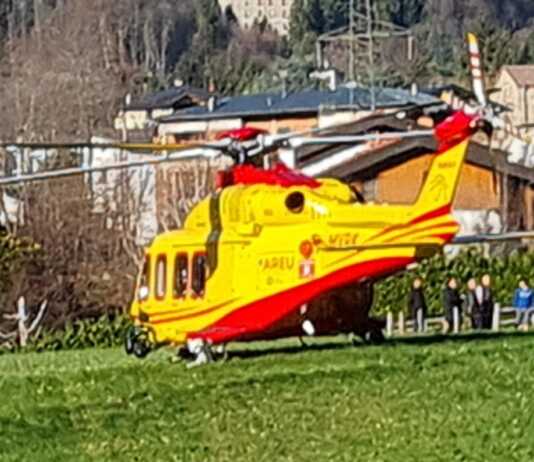 Ballabio, elisoccorso e ambulanza in azione per un infortunio in casa