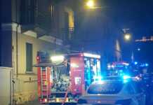 Vigili del Fuoco in azione per un incendio in via Bezzecca