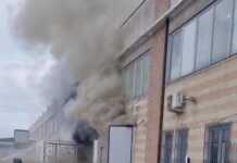 Lomagna, capannone a fuoco in azienda, maxi intervento dei Vigili del Fuoco