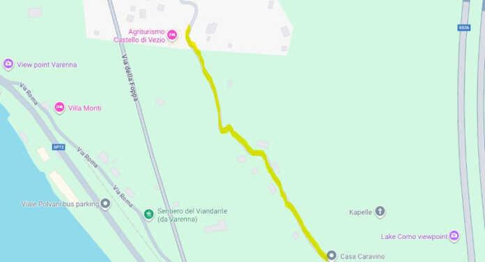 Perledo Strada per Caravino