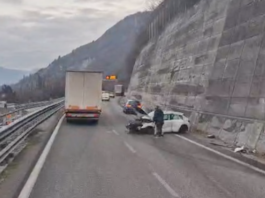 SS36, incidente in direzione nord tra Lierna e Varenna