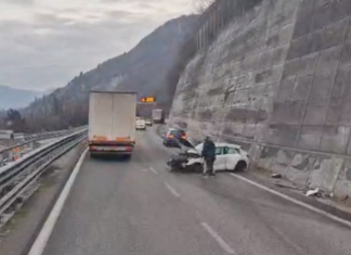 SS36, incidente in direzione nord tra Lierna e Varenna