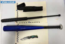 In auto con un coltello e una mazza da baseball, denunciato un 21enne di Calolzio