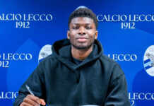 Calcio Lecco. Nuovo rinforzo in attacco: arriva Ismael Konaté Ismael Konaté, photo credits Calcio Lecco 1912