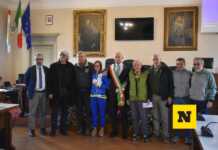 Fiamma Olimpica a Lecco: presentati i tedofori Guerrera, Aondio e Cariboni Presentazione tappa fiamma olimpica 26-01-26