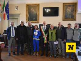 Fiamma Olimpica a Lecco: presentati i tedofori Guerrera, Aondio e Cariboni Presentazione tappa fiamma olimpica 26-01-26