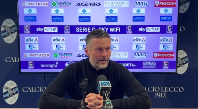 Serie C. Mister Valente su Lecco-Triestina: “Vietato rilassarsi” Mister Federico Valente, Calcio Lecco