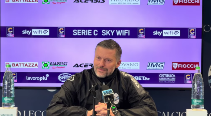 Serie C. Mister Valente sull’Inter U23: “Ci aspetta una gara intensa” Federico Valente, Calcio Lecco