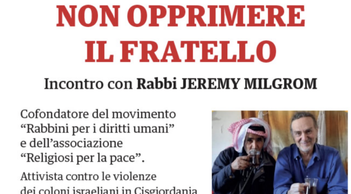 Merate ospita il rabbino Milgrom per un incontro sulla pace