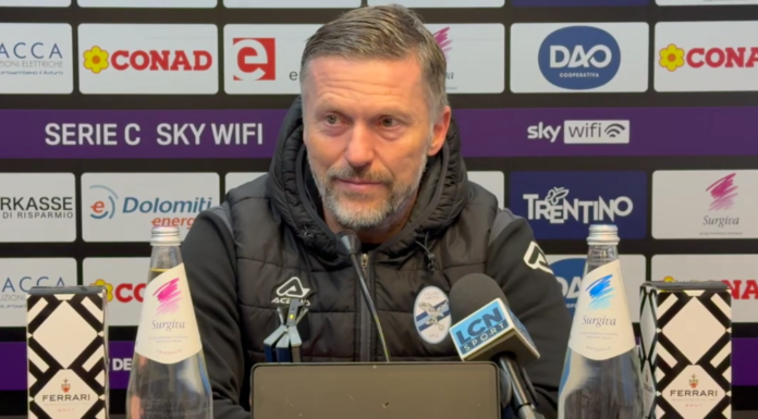 Serie C. Valente su Trento-Lecco: “Grande reazione di squadra”