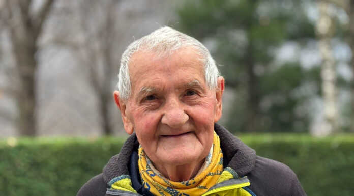 Il lecchese Severino Aondio, classe 1932, porterà la fiamma olimpica Severino Aondio
