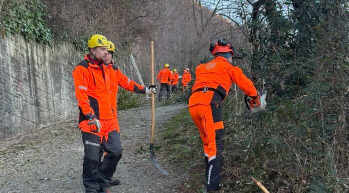 Rancio. 25 volontari dell’antincendio al lavoro sulla pista tagliafuoco