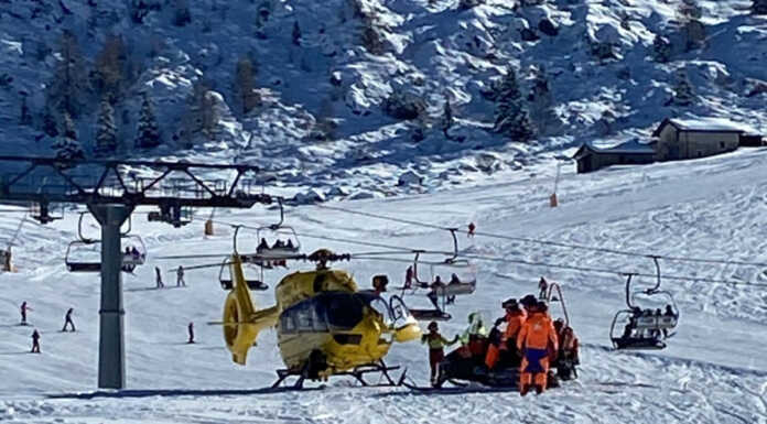 Colto da Malore in pista, 75enne elisoccorso a Bobbio elisoccorso di Bergamo