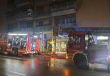 San Giovanni, principio di incendio in lavanderia: chiuso viale Adamello I mezzi di soccorso in Viale Adamello a San Giovanni