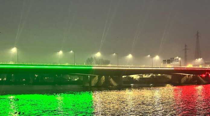 Quarto Ponte illuminato col tricolore: lunedì l’inaugurazione