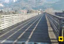 Chiude per manutenzione il ponte ciclopedonale tra Calolzio e Olginate